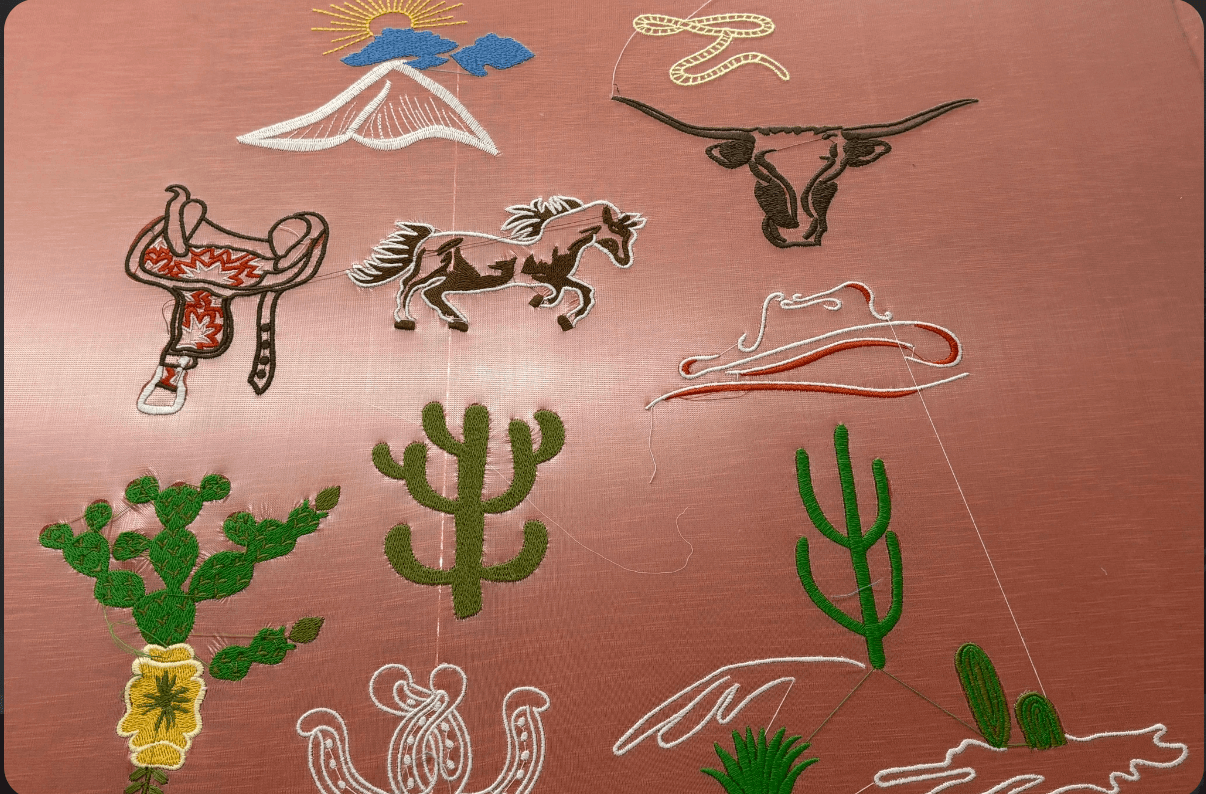 Logos and Patchwork embroidery — sample 15